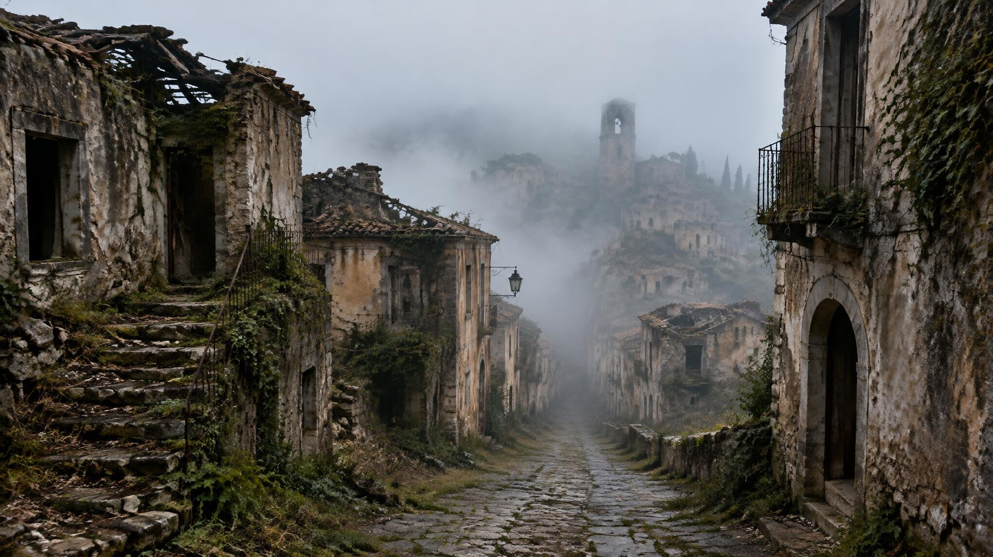 abandoned italian village