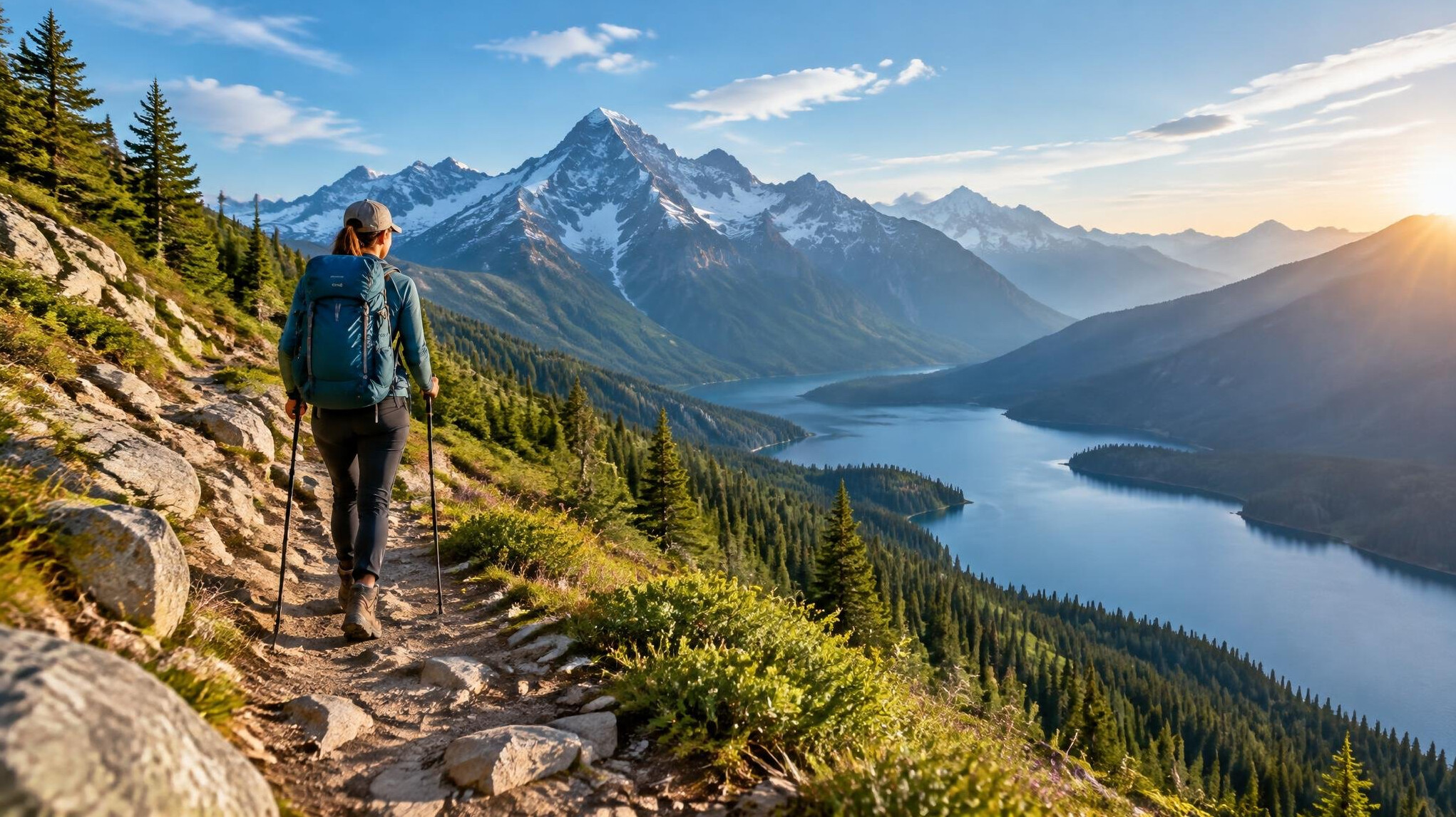 mountain hiking trail