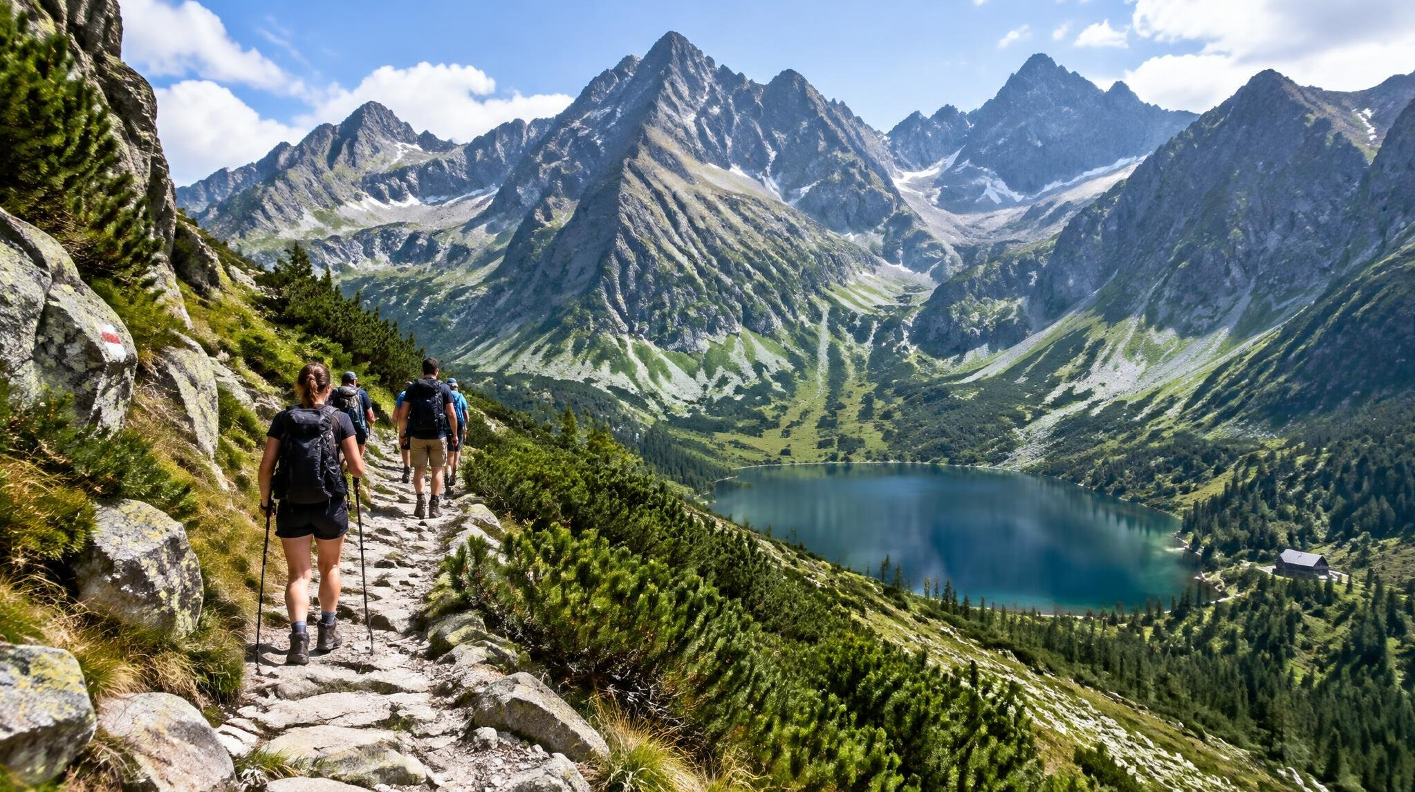 hiking trail in tatras